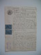 Document Fiscaux Perforé Perfin     DY 110 Demonchy Huissier  1892 - Other & Unclassified