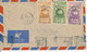 Libya FDC Air Mail Cover 2-8-1955 Complete Set Overprinted Union Postale Arabe Sent To Egypt - Libya