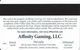 Affinity Gaming APlay Club Slot Card - Casinos In 3 States Listed On Back - GOLD - Casino Cards