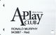 Affinity Gaming APlay Club Slot Card - Casinos In 4 States Listed On Back With Sands, Dayton & Gold Ranch - Casino Cards