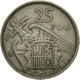 Monnaie, Espagne, Caudillo And Regent, 25 Pesetas, 1957, TB, Copper-nickel - 25 Pesetas