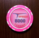 CASINO TORNADO TOKEN 5000 Tournament Chip Poker Club FISH FICHES CHIPS JETON 39,3mm - Casino