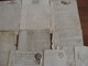 Delcampe - GROS LOT 260 MANUSCRITS DOCUMENTS CACHET GENERALITE MARQUES FISCALES FIN XVII A XIXe VOIR PHOTOS - Manuscrits