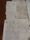 Delcampe - GROS LOT 260 MANUSCRITS DOCUMENTS CACHET GENERALITE MARQUES FISCALES FIN XVII A XIXe VOIR PHOTOS - Manoscritti