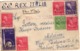 Storia Postale Aerea - Nave SS. REX Italia - Busta Con 7 Francobolli USA Del 1939 - Lettres & Documents