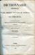 DUCLOS C. - DICTIONNAIRE DES VILLES BOURGS VILLAGES & HAMEAUX DE FRANCE DE 656 PAGES + ANNEXES,  DE 1836 - RARE & - Dizionari Filatelici