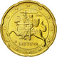 Monnaie, Lithuania, 20 Euro Cent, 2015, SPL, Laiton - Litauen