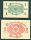 Germany 1918 - 1 Mark And 2 Mark - 2 Bills - Verzamelingen