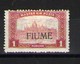 FIUME 1918 "VALORE GLOBALE"  1 LIRA SOPRASTAMPA A MANO  * GOMMA ORIGINALE  CERT. NIKOLA PETRIC - Fiume