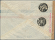 Beleg 1948, 6 Freimarken Mit Aufdruck Des Neuen Wertes In Gold-Währung Auf LP-Brief In Die Tschechoslowakei Mit Verschlu - Sonstige & Ohne Zuordnung