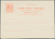 Beleg 1882, 3 + 3 C. De. Pes., Fleischrosa, Ungebrauchte Antwort-Doppelkarte (Michel: P 14) - Sonstige & Ohne Zuordnung
