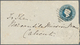 Beleg 18??, 1/2 A. Queen Victoria Blau, Pra.-GA-Umschlag Nach Kalkutta Gelaufen (Michel: U 9) - Sonstige & Ohne Zuordnung