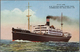 Beleg 1937, 10 S. Freimarke Blau Auf AK "S.S. Hakone Maru" Und St. Colombo Paquebot Nach München (Michel: 179) - Altri & Non Classificati