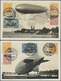 Beleg 1932, Scadta-Marken Mit ZuF Bildseitig Auf 2 LP-Zeppelin-AK Von Cali Nach Barranquilla Geflogen (Michel: 304,305 U - Sonstige & Ohne Zuordnung
