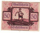 Gutschein Schildorn 1920 - 50 Heller - 2 Scans Recto-verso - Oesterreich