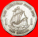# SHIP Of Sir Francis Drake (1542-1596): EAST CARIBBEAN STATES ★ 1 DOLLAR 1989! LOW START ★ NO RESERVE! - East Caribbean States