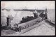 VINTAGE 1918 ( Folkestone Censor ) POSTCARD KENT ** ADMIRALTY PIER WITH STEAM TRAIN LOCOMOTIVE COMING FROM SHIP ** - Dover