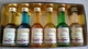 Liqueur Louis Blanzey - Mignonettes (6) Noix Curaçao Mandarine Banane Rose Sapin - Les Distillateurs Réunies Fougerolles - Licor Espirituoso