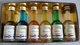 Liqueur Louis Blanzey - Mignonettes (6) Noix Curaçao Mandarine Banane Rose Sapin - Les Distillateurs Réunies Fougerolles - Spirituosen