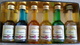 Delcampe - Liqueur Louis Blanzey - Mignonettes (6) Noix Curaçao Mandarine Banane Rose Sapin - Les Distillateurs Réunies Fougerolles - Spirituosen