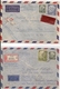 GERMANY - DEUTSCHLAND - 2 Vf REGISTERED EXPRES COVERS - From HAMBURG To LA PAZ, URUGUAY - Covers & Documents