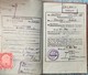 PASSPORT   REISEPASS  PASSAPORTO   YUGOSLAVIA  VISA TO: ITALIA , AUSTRIA , GERMANY  1957. - Documenti Storici