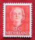 12 Ct Koningin Juliana EN FACE NVPH 522 (Mi 529) 1949 1950 1951 MH / Ongebruikt NEDERLAND / NIEDERLANDE - Ungebraucht