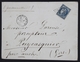 Lettre France 1870-71 Emission De Bordeaux 20c Bleu Type II Report 2 45b 04-04-1871. GC 3925 La Teste-de-Buch - 1849-1876: Klassik