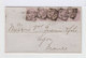 Sur Lettre 5 Exemplaires Du Type 1 Penny Violet 1881. 14 Perles. Oblitération London 1881. (601) - Marcophilie