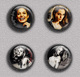 Angelina Jolie Movie Film Fan ART BADGE BUTTON PIN SET 2  (1inch/25mm Diameter) 35 DIFF - Filmmanie