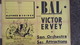 87- LIMOGES- RARE AFFICHE BAL VICTOR ERVEY ET SON ORCHESTRE- CABARET DANCING-MUSIC HALL-THEATRE-CINEMA RADIO - Plakate