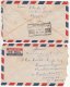 35c + 5c + 10c  Of Malacca On Airmail 2 Cover Malaya  Air Letter, As Scan - Malacca