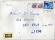 Yugoslavia Letter Via Libya 1988,Avion Label .back Side Libya Stamp.2 Scans - Storia Postale