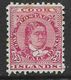 Cook Islands, 1900,  2 1/2d Deep Rose,  MH * - Cookeilanden