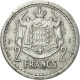 Monnaie, Monaco, Louis II, 2 Francs, Undated (1943), Poissy, TTB, Aluminium - 1922-1949 Louis II