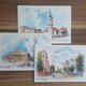 Belarus. 2017. Postcards. Cities Of Belarus. 5 Pieces - Weißrussland