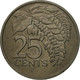 Monnaie, TRINIDAD & TOBAGO, 25 Cents, 1977, Franklin Mint, TTB, Copper-nickel - Trinité & Tobago