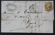 France Lettre 1853-60 Emission Empire Non Dentelé Napoleon III 10c Bistre Brun Type I 13i 21-05-1860. PC 1818 Lyon - 1849-1876: Période Classique