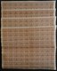 SACHSEN **, 1910, 10 Pf. - 100 Mk. Stempelmarken, Wz. Treppen, 9 Werte, Je Im Bogen (100) Postfrisch, Einige Wellig, Rän - Saxe