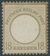 Dt. Reich 11 *, 1872, 18 Kr. Ockerbraun, Fast Postfrisch, Kabinett, Fotoattest Sommer, Mi. (650.-) - Usados