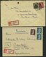 Delcampe - LOTS 1941-45, Partie Von 47 Verschiedenen Belegen Mit Hitler-Freimarken Frankaturen, Teils Seltene Kombinationen, Meist - Storia Postale