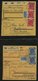 Delcampe - SAMMLUNGEN 1953/4, Interessante Sammlung Von 40 Paketkarten Mit Verschiedenen Posthorn-Frankaturen, Dabei Auch Einzelfra - Usati