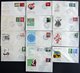 LOTS 1954-59, Partie Von 58 Verschiedenen FDC, Fast Nur Prachterhaltung, Mi. 1460.- - Usados