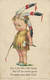Children, Boy In An Indian Costume, Funny Old Postcard - Other & Unclassified