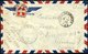 FRANKREICH FELDPOST 801,848 BRIEF, 1950, 1 Fr. Provinzwappen Und Rückseitig 6 Fr. Karminrosa Mit Zwischensteg Im Paar Mi - Kriegsmarken