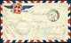 FRANKREICH FELDPOST 801,848 BRIEF, 1950, 1 Fr. Provinzwappen Und Rückseitig 6 Fr. Karminrosa Mit Zwischensteg Im Paar Mi - War Stamps