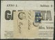 ÖSTERREICH 16a BrfStk, 1858, 1.05 Kr. Hellblau, Type I, 2x Auf Komplettem Adresszettel Und Zeitungskopfteil Der GAZZETTA - Autres & Non Classés