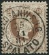 ÖSTERREICH 41II O, 1874, 50 Kr. Braun, Feiner Druck, Gezähnt L 12 , K2 GELD-ANWEISUNG SPALATO, Punkthelle Stelle Sonst P - Altri & Non Classificati