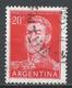 Argentina 1955. Scott #629 (U) General, Jose De San Marin - Oblitérés
