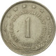 Monnaie, Yougoslavie, Dinar, 1977, TB+, Copper-Nickel-Zinc, KM:59 - Joegoslavië